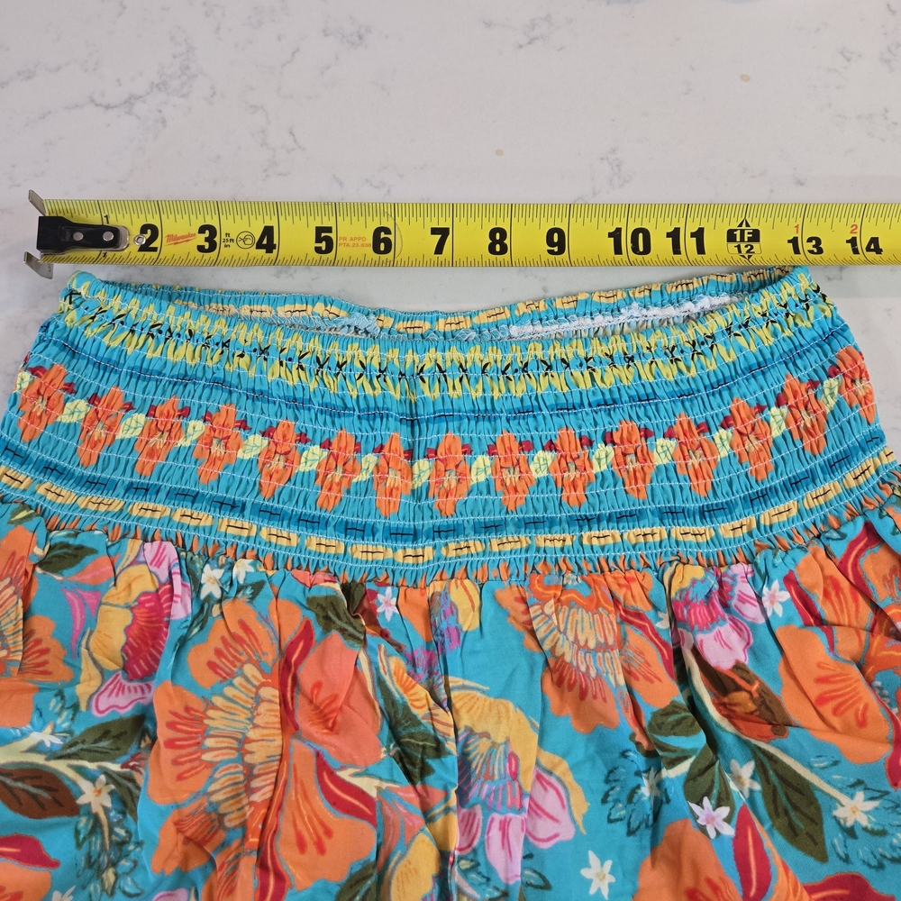 Cupshe Floral Wide Leg Pants - Orange and‎ Green Pocjet - Picture 10 of 16